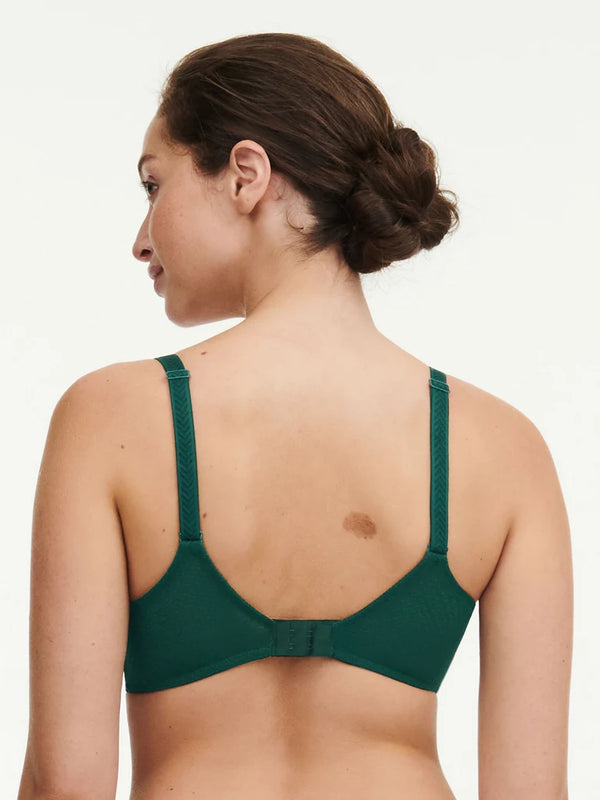 Chantelle - Origins Lace Lightweight Plunge Spacer Bra | Empire Green