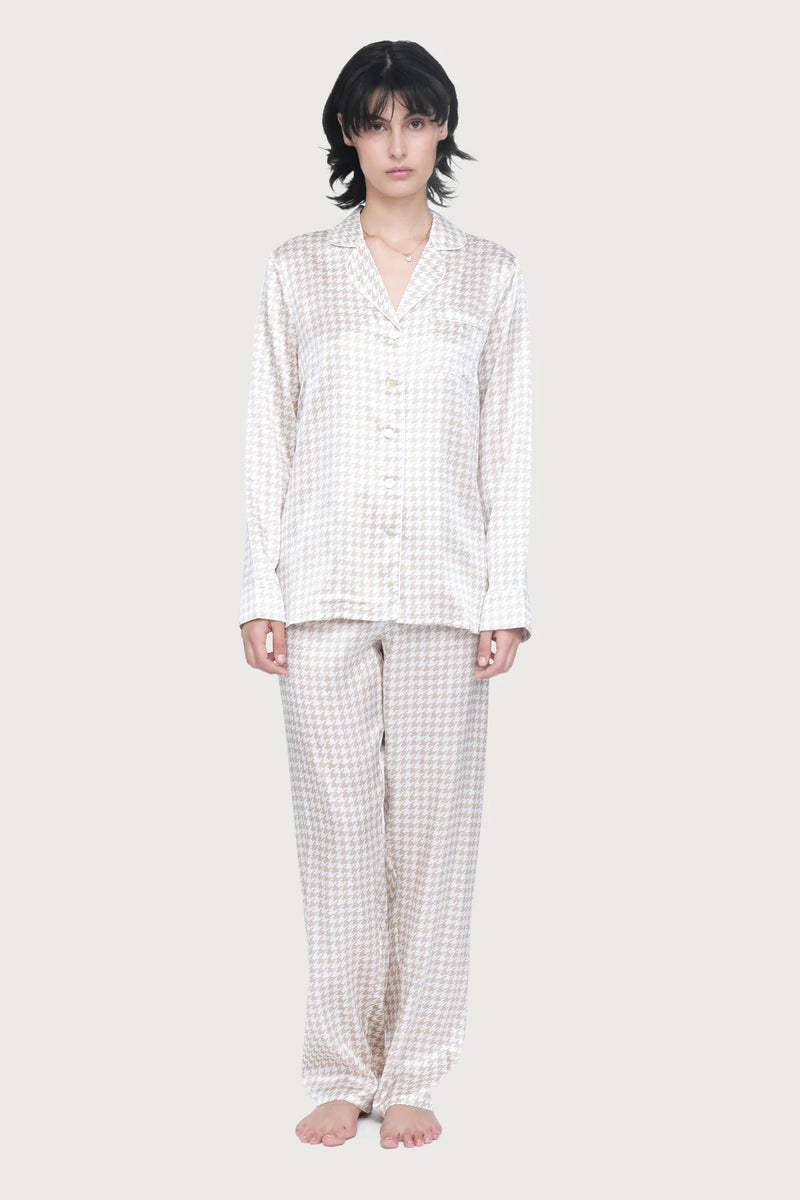 Ginia - Fine Finshes Pyjama | Houndstooth