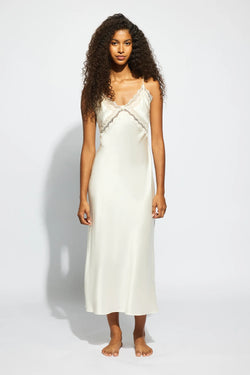 Ginia - Billie Silk  Slip | Cream