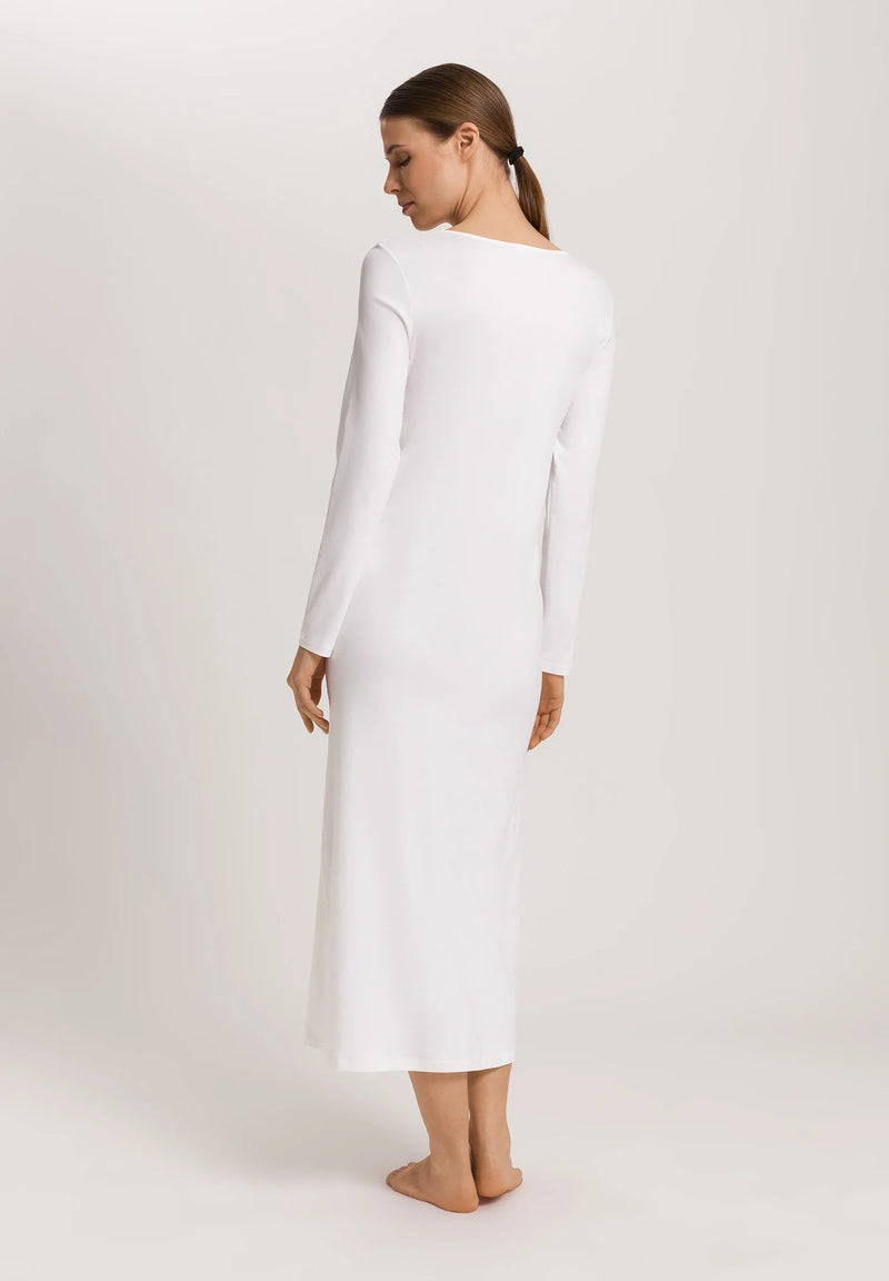 Hanro - Kalea Nw-Long Sleeve Nightdress 130cm | Off White