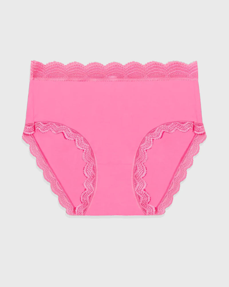 Stripe & Stare - High Rise Knicker | Hot Pink