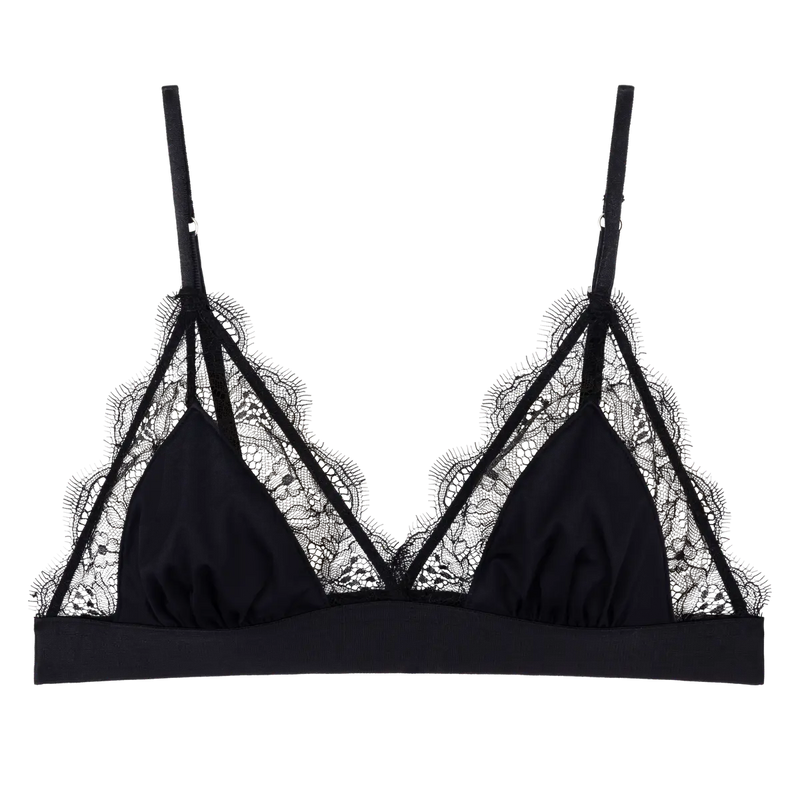Love Stories - Love Lace Wirefree Bralette | Black