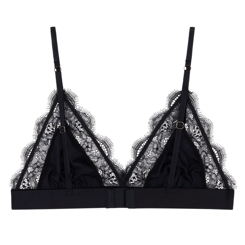 Love Stories - Love Lace Wirefree Bralette | Black