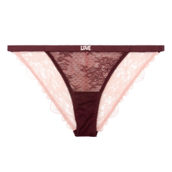 Love Stories - Wild Rose Comfortable Lace Briefs | Burgundy