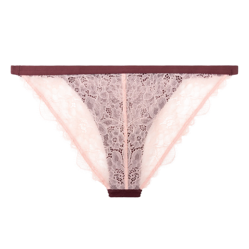 Love Stories - Wild Rose Comfortable Lace Briefs | Burgundy