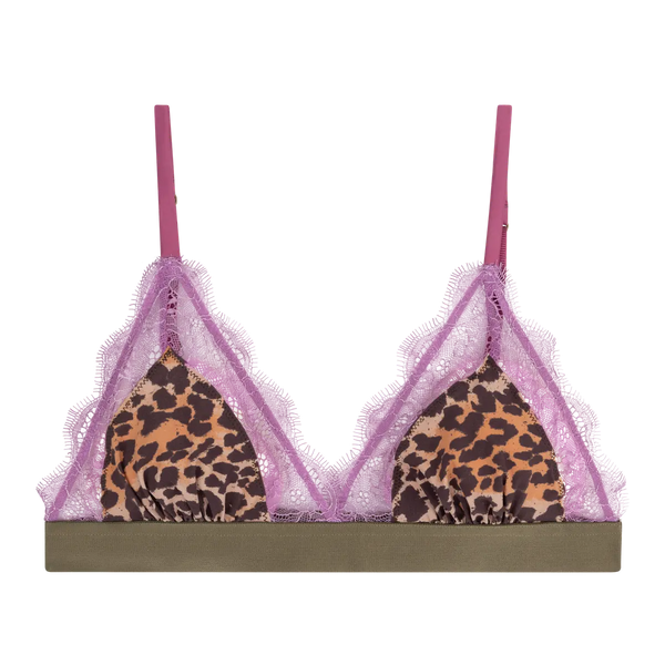 Love Stories - Love Lace  Wirefree Bralette | Leopard