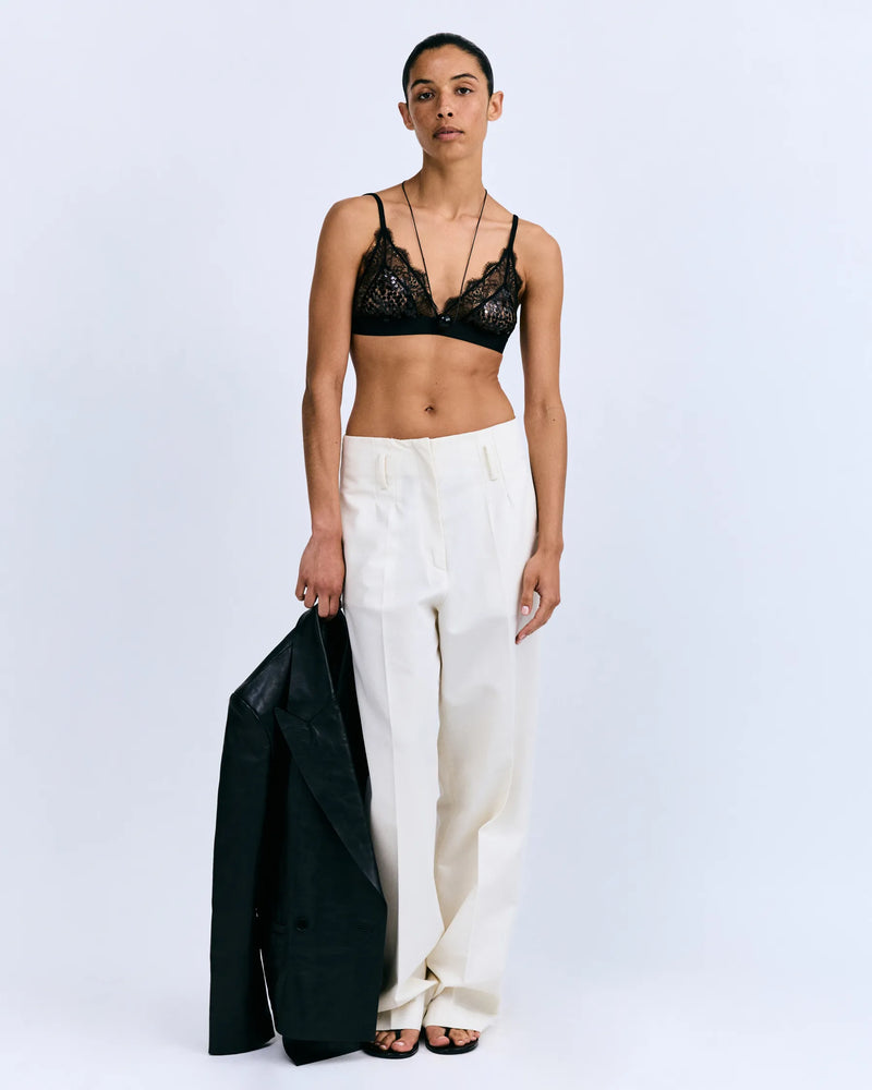 Love Stories - Love Lace Delicate Triangle Bralette | Black