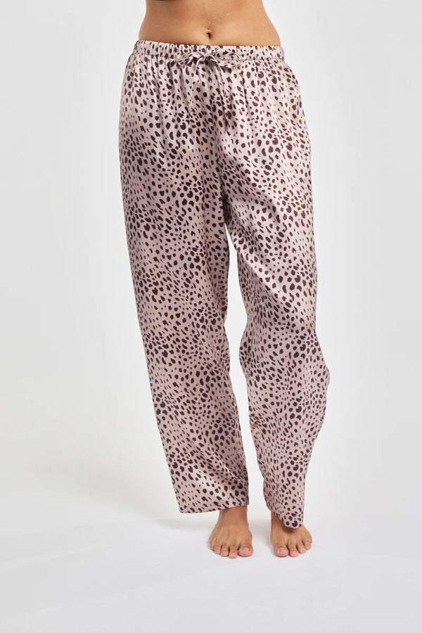 Love & Lustre - Silk Sleep Pant | Leopard Print