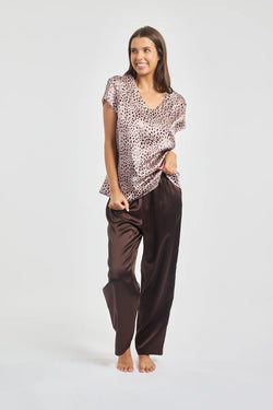 Love & Lustre - Silk Cap Sleeve Plunge Tee