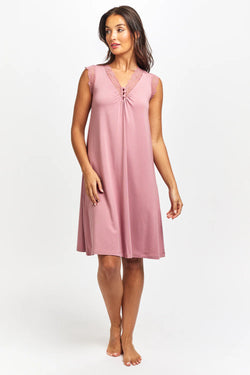 Love & Lustre - Butterfly Short Sleeve Nightie | Mulberry