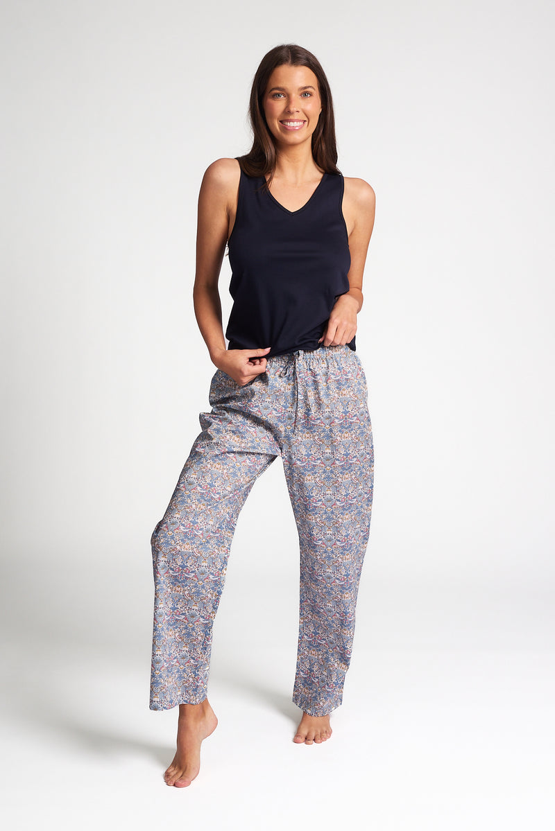 Love & Lustre - Liberty Tana Cotton PJ Pant | Strawberry Thief