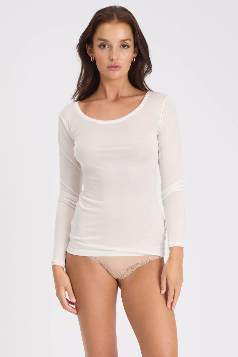 Love & Lustre - Silk Jersey Long Sleeve Top