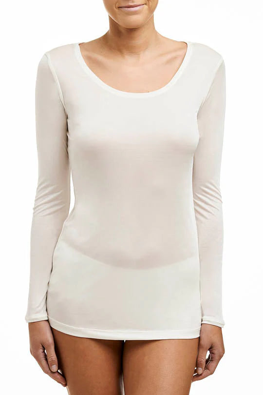 Love & Lustre - Silk Jersey Long Sleeve Top