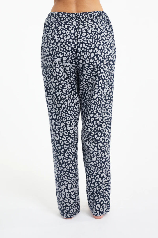 Morning Honey - Brush Cotton PJ Pant | Navy Animal