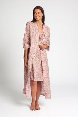 Morning Honey - Cotton Voile Robe | Ditzy Blossom