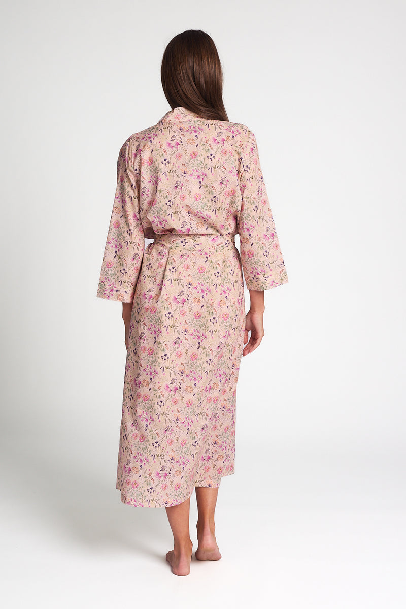 Morning Honey - Cotton Voile Robe | Ditzy Blossom