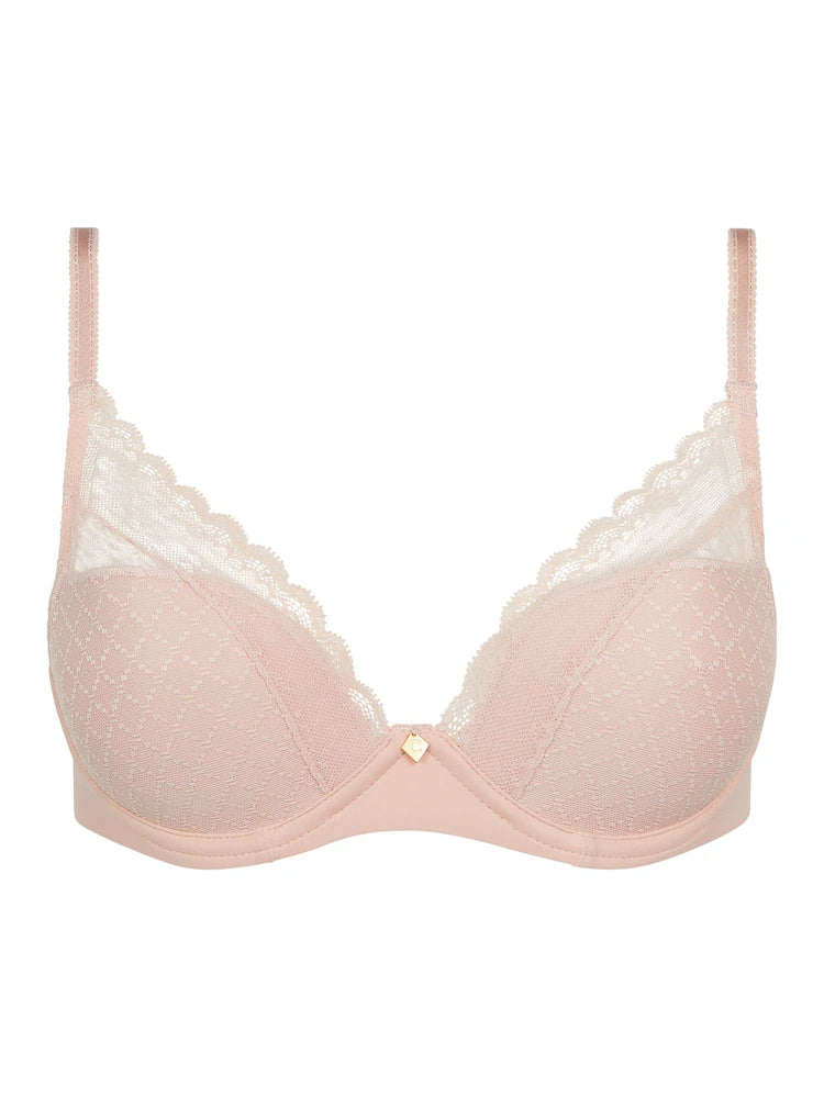 Chantelle - Norah Chic Plunge T-Shirt Bra | Soft Pink