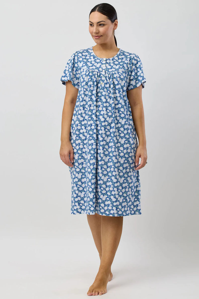 Schrank - Daisies Short Sleeve Cotton Nightie