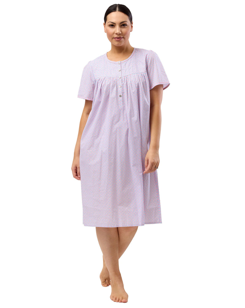 Schrank - Geo Short Sleeve Cotton Nightie