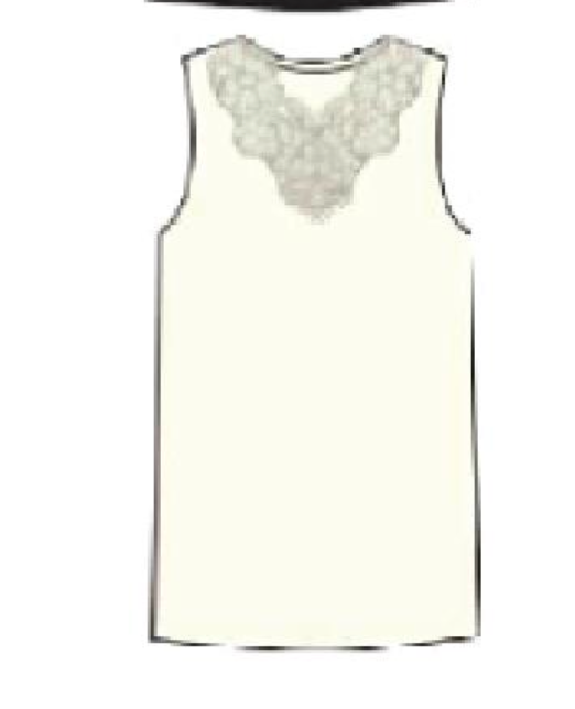 Love & Lustre - Wool  Silk Tank with Lace