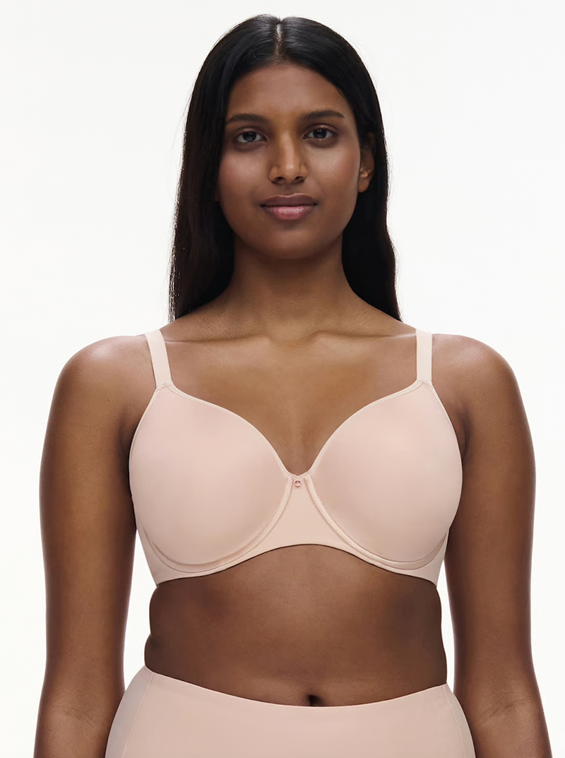 Chantelle - Comfort Chic Back Smoothing T Shirt  Bra | Soft Pink