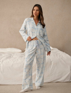 Papinelle - SnowBall Cozy Full Length PJ Set | Winter Blue