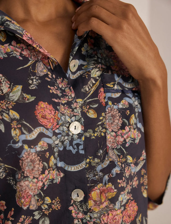 Papinelle - Layla Crop Pj Set  | Navy