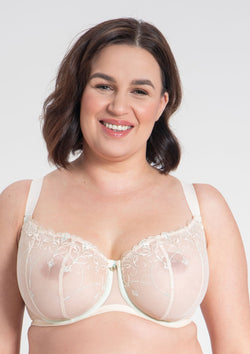 Samanta Lingerie - Laura Soft Half Cup Bra | Biscuit