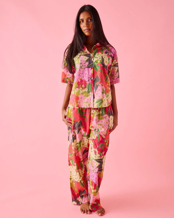 Kip & Co - Australian Bush Blossom Short Sleeve Shirt & Pant