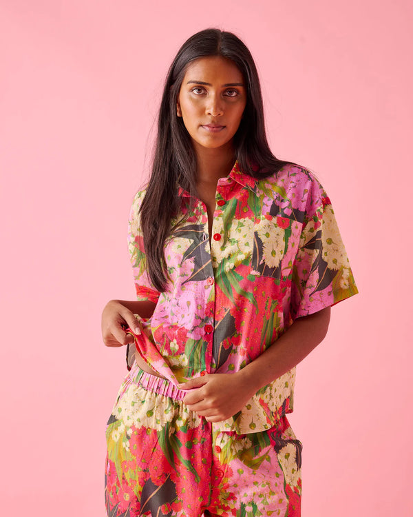 Kip & Co - Australian Bush Blossom Short Sleeve Shirt & Pant