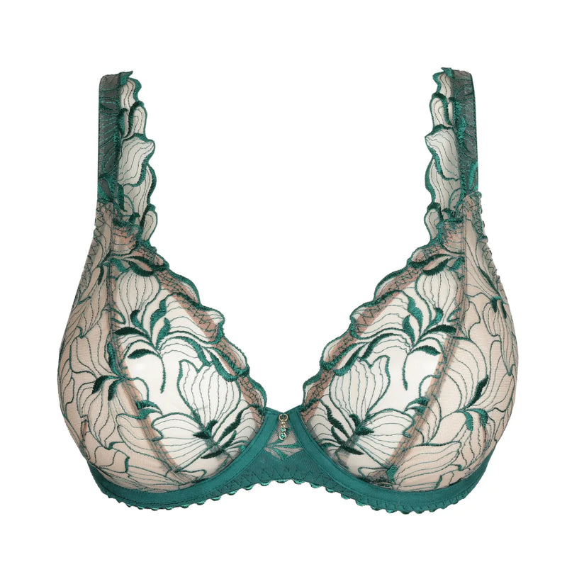 Prima Donna - Springdale Full Cup Plunge  Bra |Jasper Green