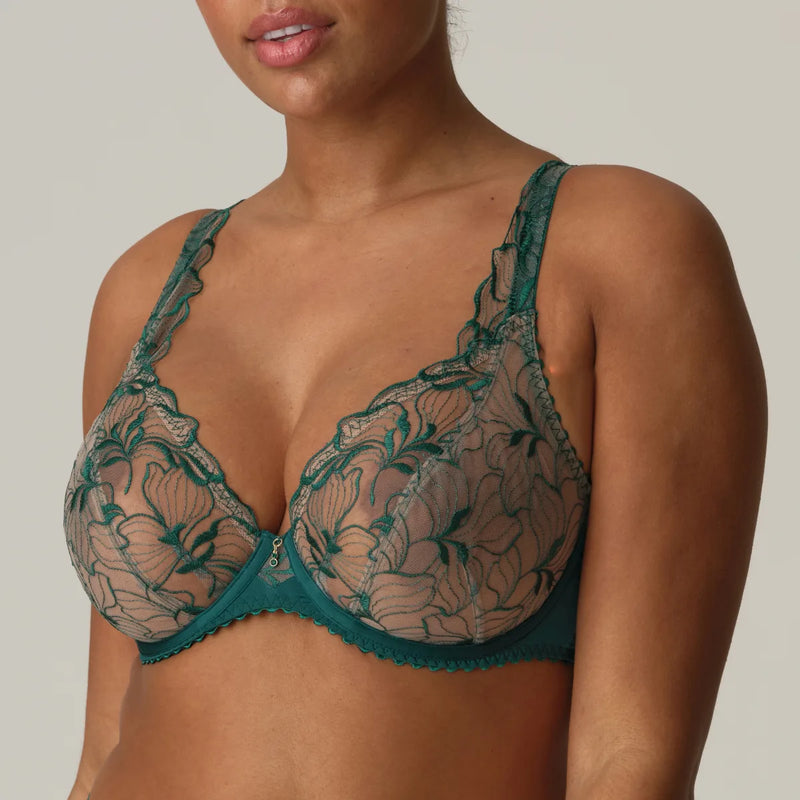 Prima Donna - Springdale Full Cup Plunge  Bra |Jasper Green