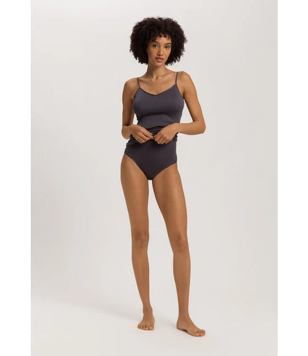Hanro - Cotton Seamless Maxi Brief | Black Pearl