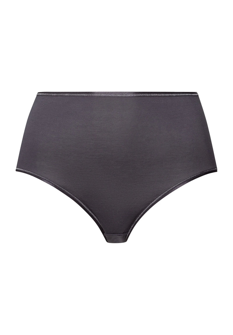 Hanro - Cotton Seamless Maxi Brief | Black Pearl