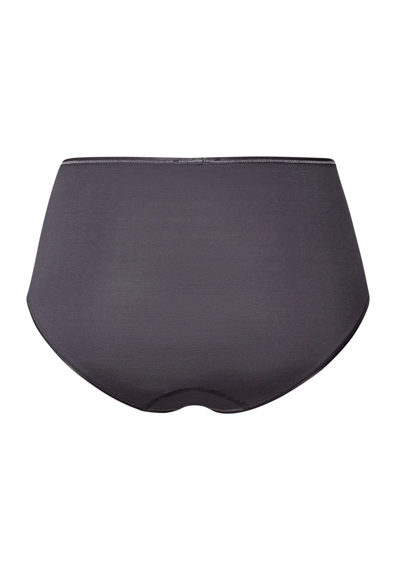 Hanro - Cotton Seamless Maxi Brief | Black Pearl