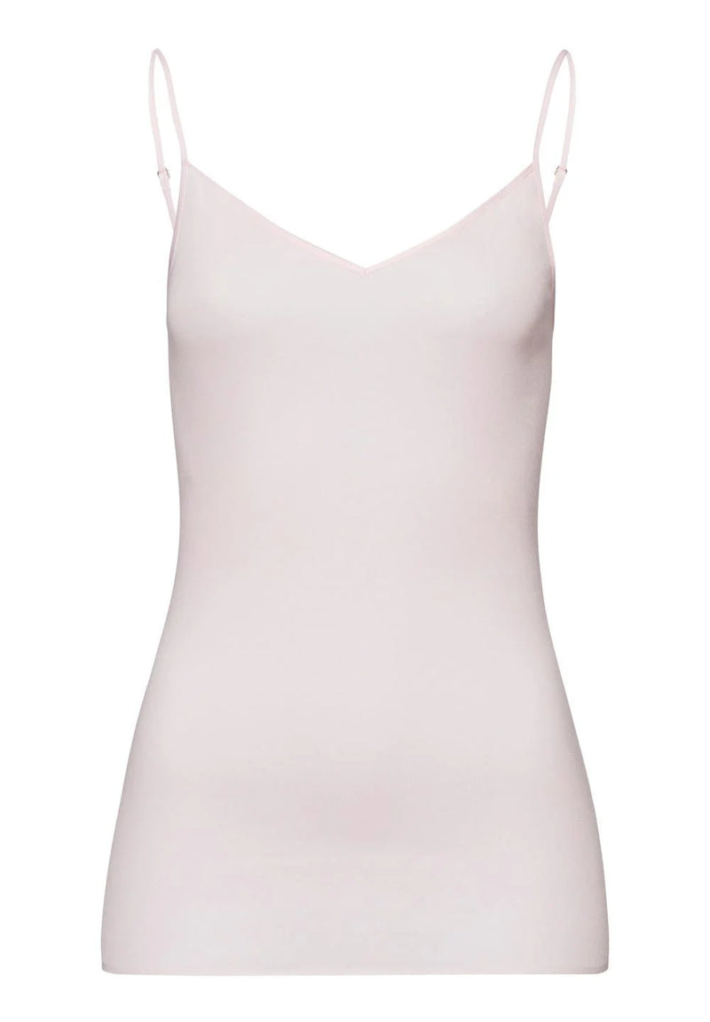 Hanro - Cotton Seamless Spaghetti Strap Singlet | Honeydew