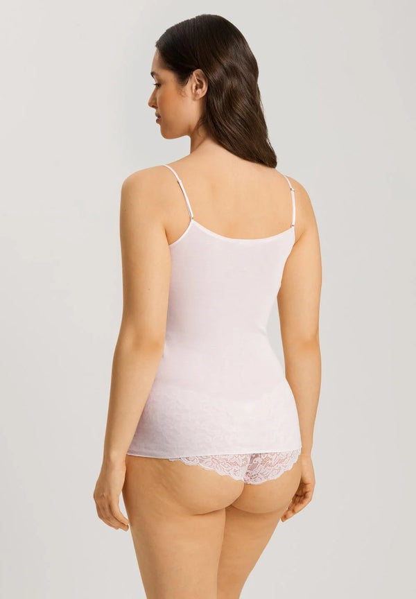 Hanro - Cotton Seamless Spaghetti Strap Singlet | Honeydew