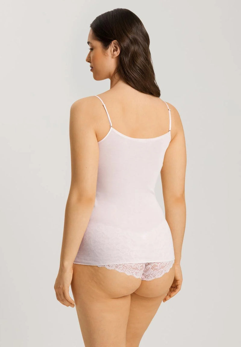 Hanro - Cotton Seamless Spaghetti Strap Singlet | Honeydew