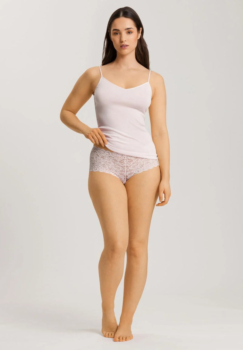 Hanro - Cotton Seamless Spaghetti Strap Singlet | Honeydew