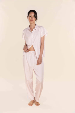 Gingerlilly - Marlie Diamond Print Cotton Long PJ Set