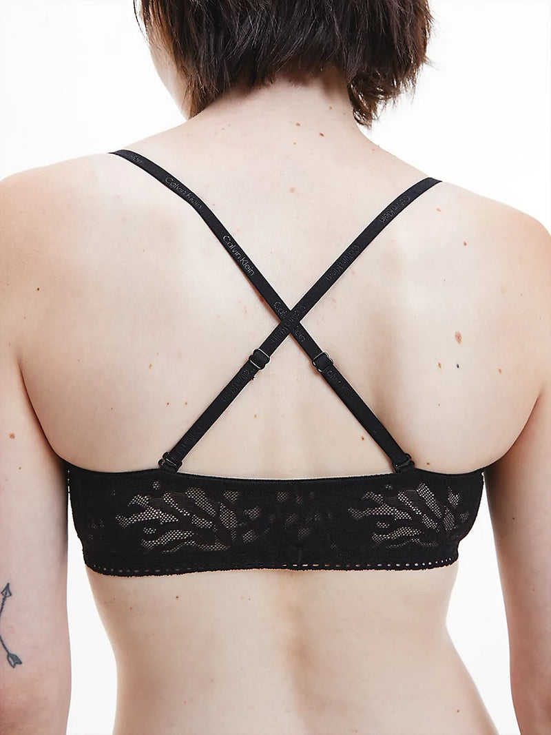 Calvin Klein Ultra Soft Lace Wirefree Bralette Peachie Lingerie