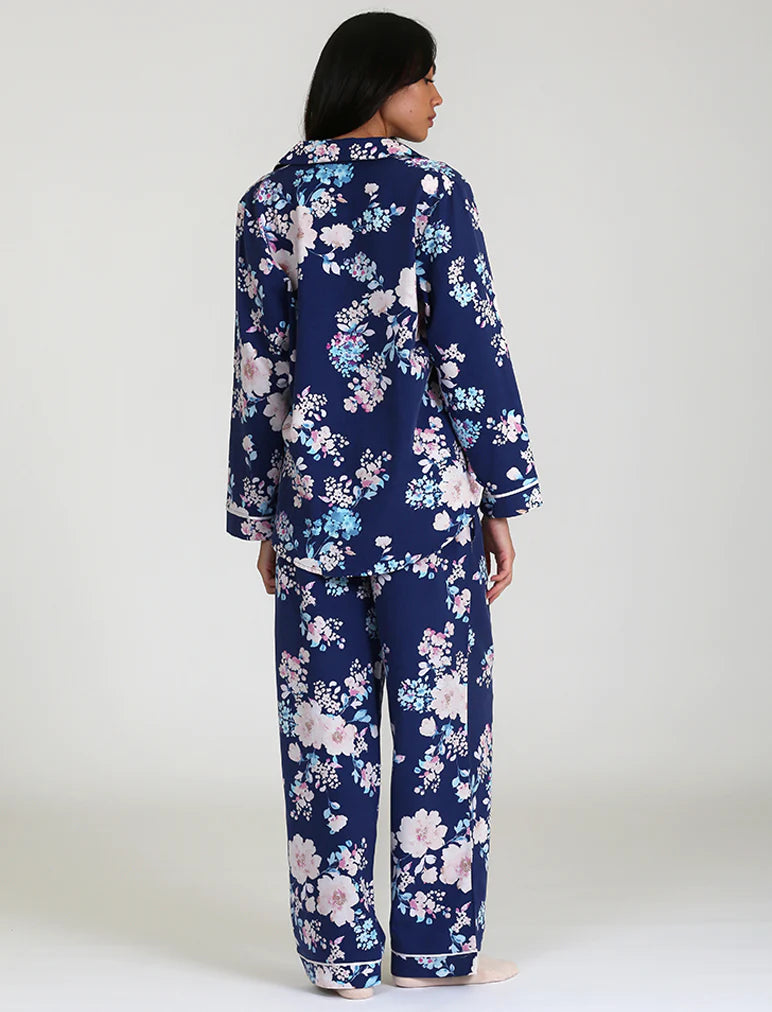 Papinelle - Alice Floral PJ in Navy – Peachie Lingerie