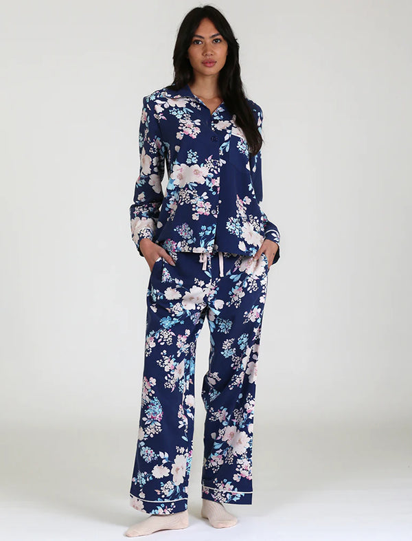 Papinelle - Alice Floral PJ in Navy