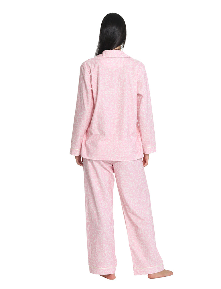 Papinelle - Organic  Brushed Cotton PJ  Dusty Musk