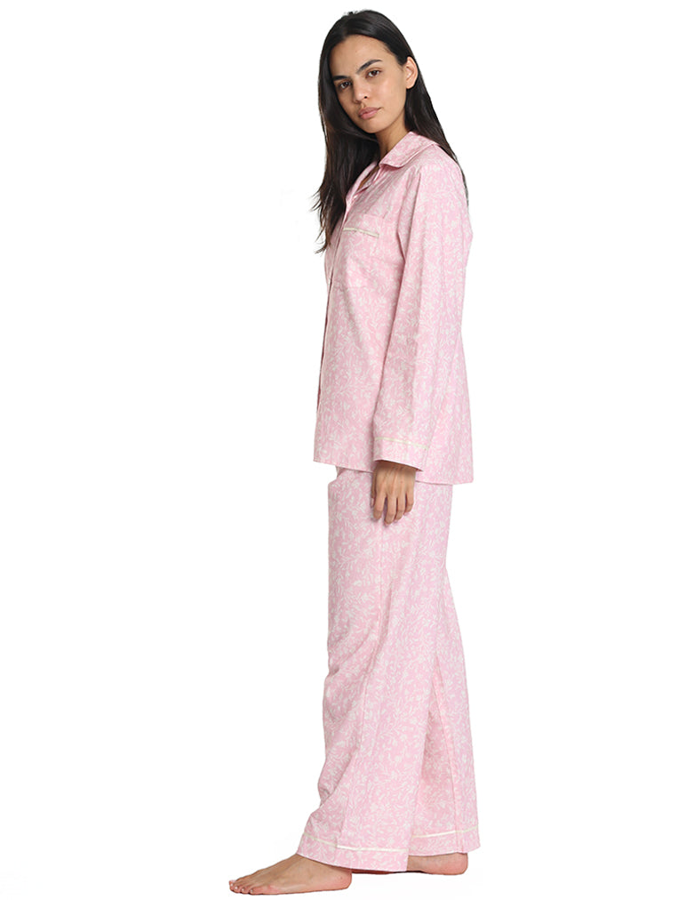 Papinelle - Organic  Brushed Cotton PJ  Dusty Musk