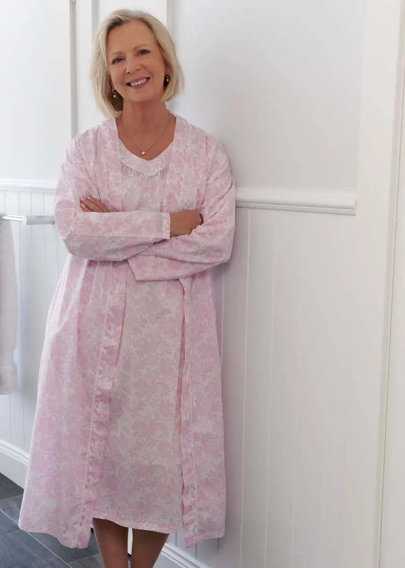 French Country - Banksia Cotton Wrap Robe