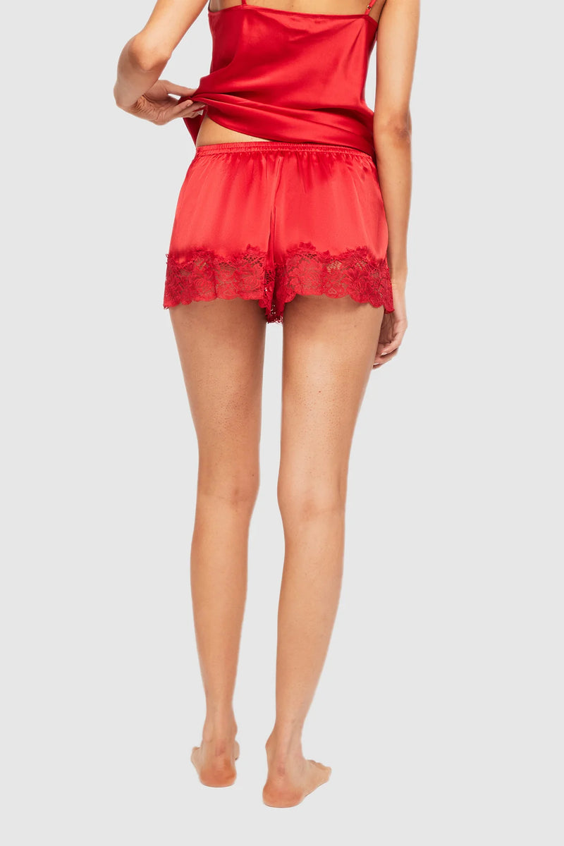 Ginia - Silk Lace Short | Red Chile