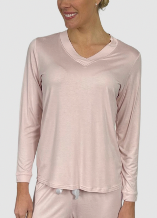 Billy Dream - V Neck Bamboo LS  Top