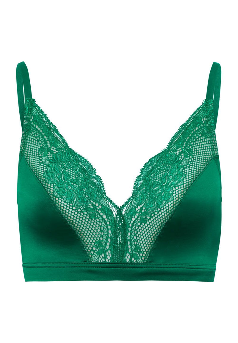 Hanro - Lovis Soft Cup Bra  Emerald – Peachie Lingerie