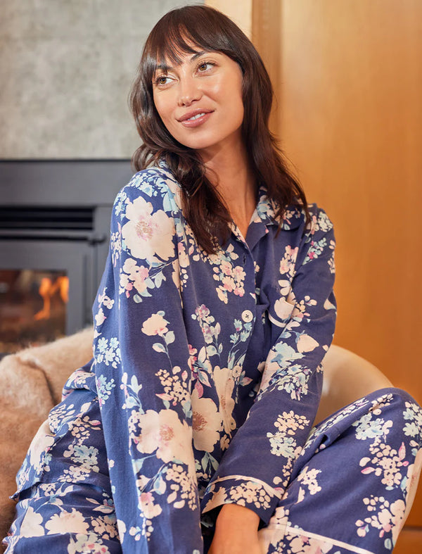 Papinelle - Alice Floral PJ in Navy